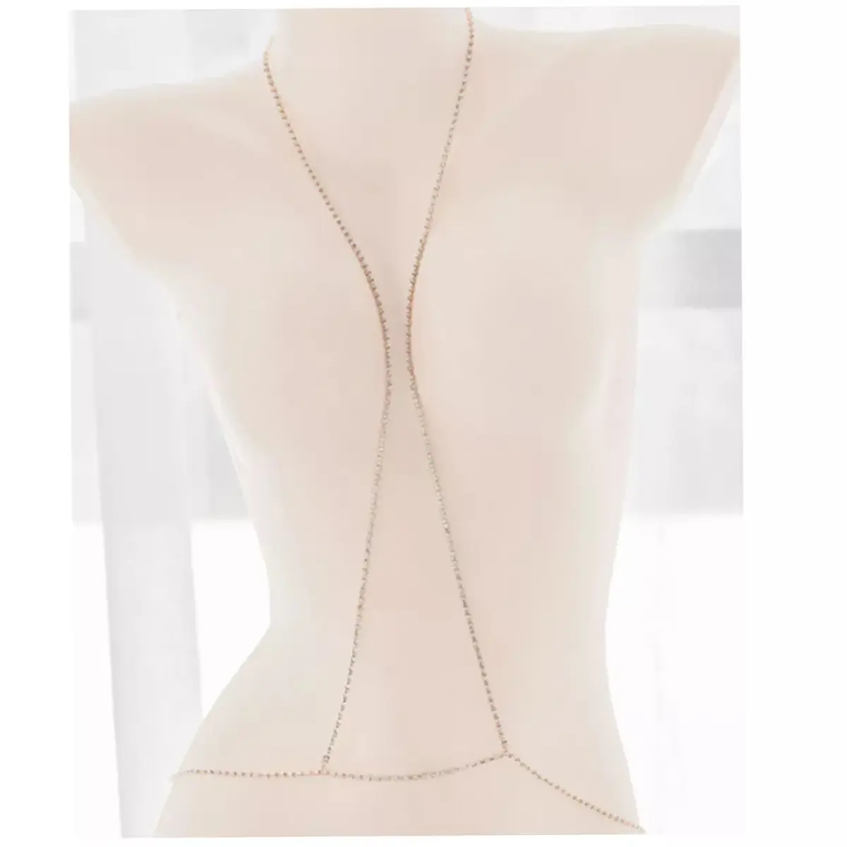Body Chain Rhinestones Chest to Waist Harness