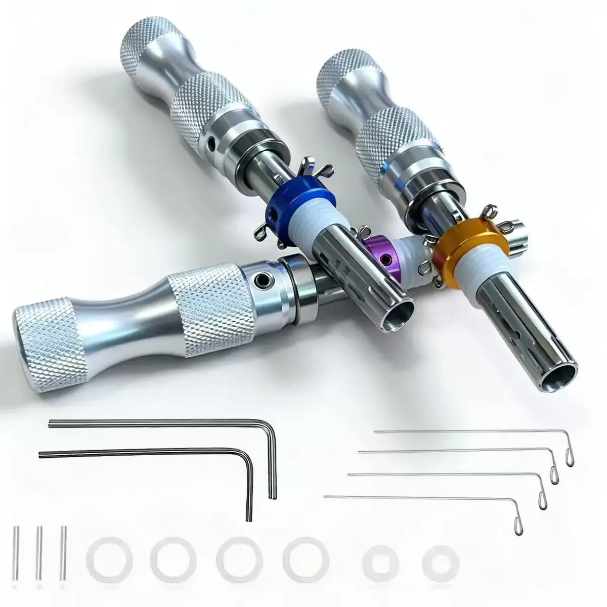 3pcs Tubular Tool Set, Three Sizes for Various Specifications, Reset Function, Multi-Functional Manual Tools, Hand Tools Set, Figurines & Miniatures