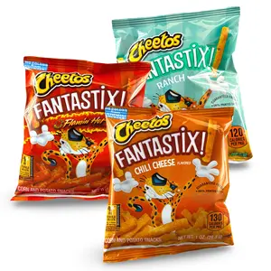 Cheetos Fantastix Crunchy Chips - Bulk Pack Crispy Ready-to-Eat Food Snacks, 16-Count (Choose Ranch, Flamin Hot Cheetos, or Chili Cheese) or 24-Count Variety