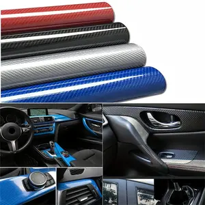 Carbon Fiber Vinyl Wrap Roll, Car Interior Decorative Sticker, Anti-scratch Car Wrap Film, No Bubble Anti-wrap Film for Car Interior Decor, Decal for Cars, Car Accessories