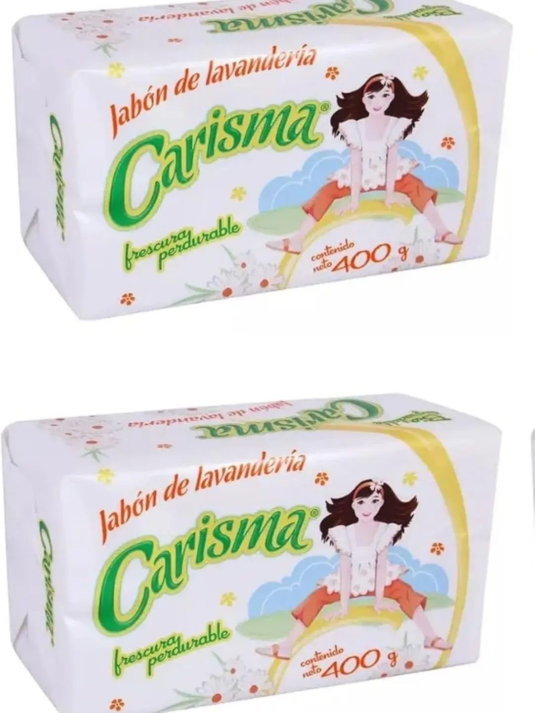 Carisma Laundry Soap Bar - Handwash Packaged Laundry Detergent, Stain Remover (Pack of 2)
