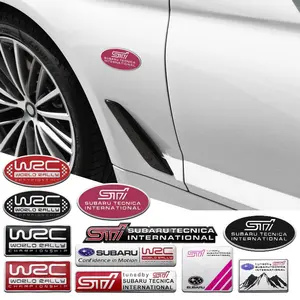 Subaru Sti Xv Wrc Wrx Brz Forester Legacy Impreza Aluminum Body Emblem Sticker, Rear Trunk Decal, Car Accessories