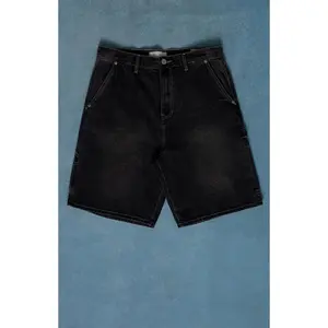 Pacsun Men's Parker Baggy Jean Shorts Carpenter Black