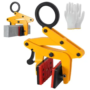 705 lbs Large Slab Stone Lfting Clamp, 0-2.6" A Shaped Granite Slab Lifting Clamp, Scissor Lifter Clamp, Stone Carry Clamps Slab Lifter for Marble, Granite, Concrete Slabs, Steel Pate
