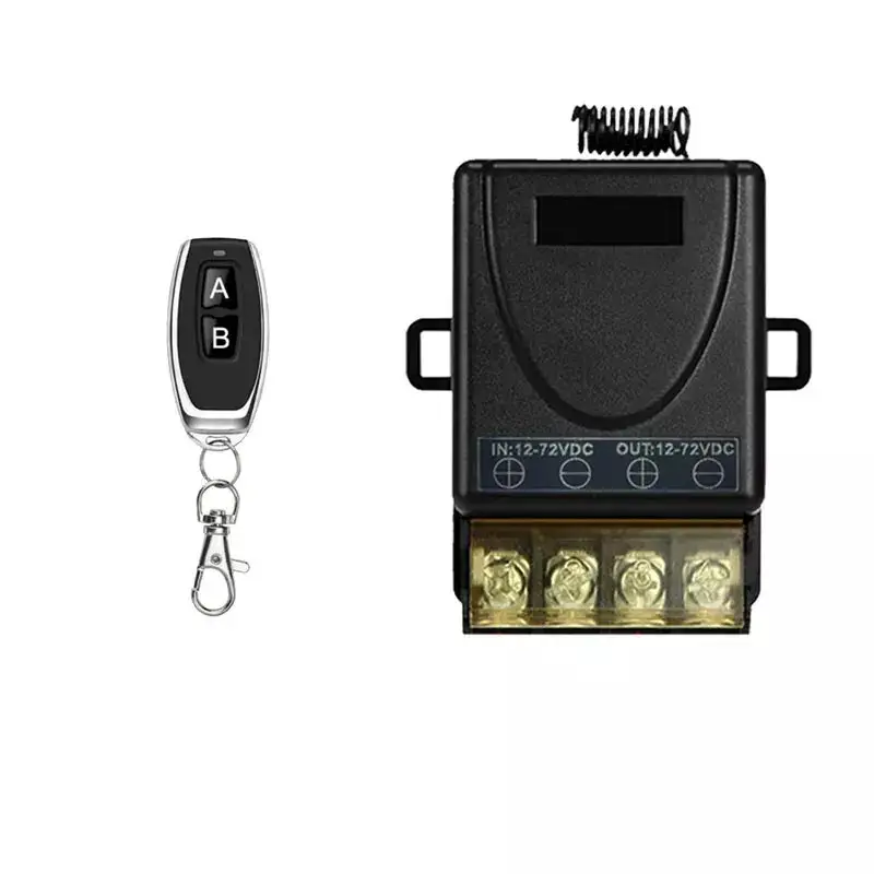 Universal 433Mhz Remote Control Wireless Switch DC 9V 12V 24V 72V 30A Remote Relay