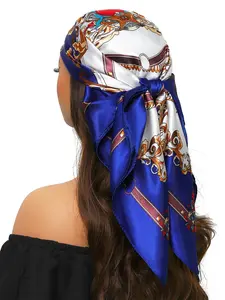 Women's Elegant Scarf Print Square Scarf, Fashionable Soft Comfortable Bandana for Women & Girls, Casual Versatile Scarf for Daily Wear