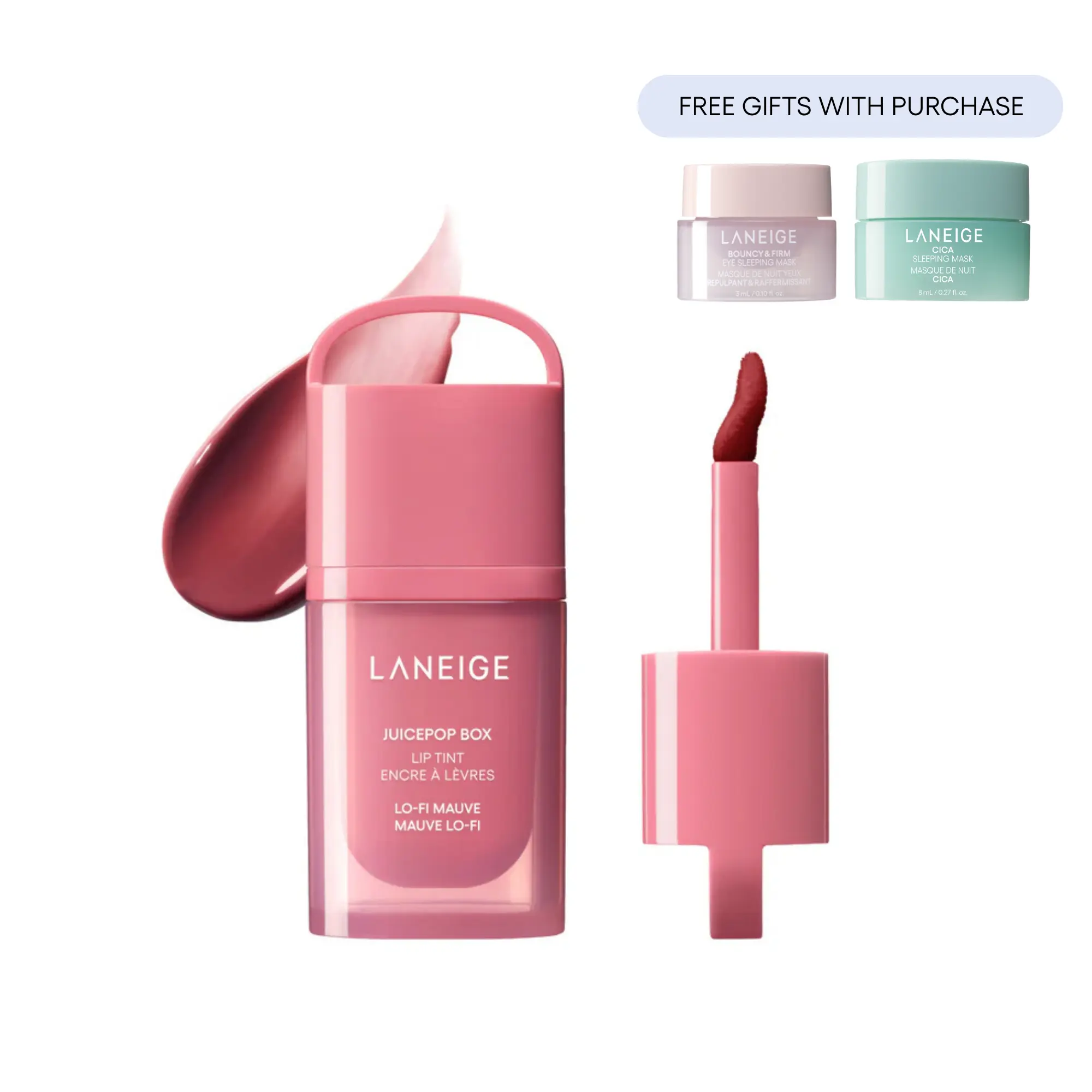 Laneige JuicePop Box Lip Tint, Hydrating Lightweight, Buildable Color