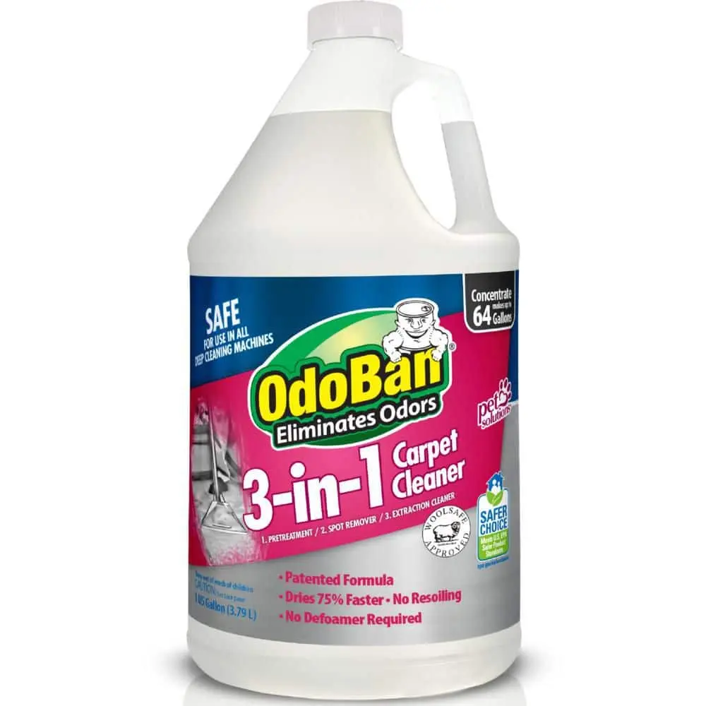 1 Gal. 3-in-1 Carpet Cleaner, Concentrated Carpet Cleaning Solution, Fragrance Free.
