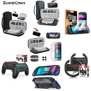 ZtotopCases Accessories for Switch2 (2025), Carrying Case, Joy-Con Grips, Screen Protector, Dockable Case, Game Accessories for Switch 2, Ideal Gift