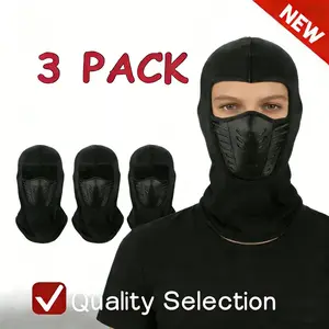 3Pack Balaclava Ski Mask| Windproof Full Face Cover For Skiing, Motorcycle & Outdoor Sports