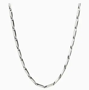 Joker Wind Melon Seed Chain Necklace Clavicle Chain Accessories for Men and Women Fashionable Jewelry