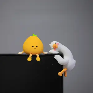Adorable Duck Plush Toy for Girls Desktop Ornament Computer Monitor Car Screen Decoration Cute Little Duck Plush Toy Ideal Gift for Girls Fun and Functional Charming Addition