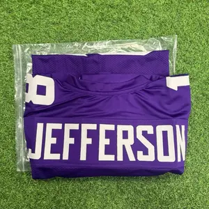 Team Break Justin Jefferson Signed Custom Jersey