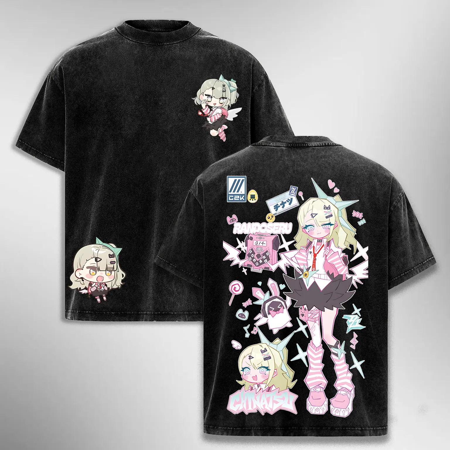 SUNNA ANGELS OF DELUSION Vintage Design Zenless Zone Zero Double Sided Print Washed T-Shirt Hoodie Sweatshirt & Tank Top Game, Crewneck, Casual Graphic Tee, Heavyweight Cotton, Anime Merch, zzz Top Streetwear Menswear al