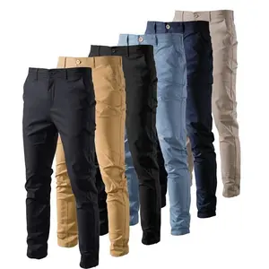 New summer casual pants men solid color business fashion slim fit stretch gray thin trousers male clothing men's shorts pack invincible double knee graduation outfits Low Rise Raw Hem Denim baggy jeans Trim Bermuda graphic Menswear Beige