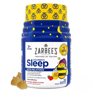 Zarbee's Kid's Sleep Gummies with Melatonin, Drug-Free, Non-Habit Forming - Berry - 50ct