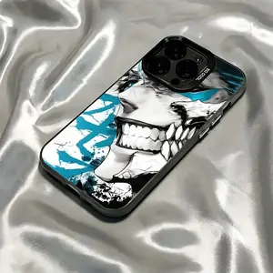 Popular Anime Character Grimmjow Jaegerjaquez Phone Case Suitable for iPhone 17 16e 16 15 14 13 12 11 Mini Pro Max Air X XR XSMAX 8 7 Plus Anti-Drop Matte Back Cover, Rectangle Phone Case, Animal Phone Case, Shockproof Cover, Charging Case