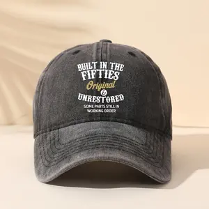 🔥   2025 Retro Washed Dad Hat |   UPF 50+ Streetwear Baseball Cap ⚾️   FlexFit Snapback & Distressed Lettering for Coachella, Skate Parks & City Hustles trucker hats women