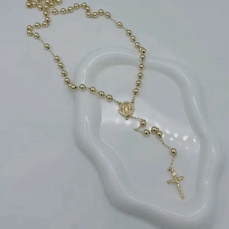 Rodriguezjewelry # 3695 Rosary (6mm)