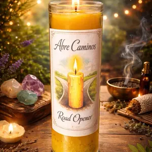 Abre Caminos Ritual Candle | Road Opener Spiritual Candle | Remove Blockages & Open Opportunities