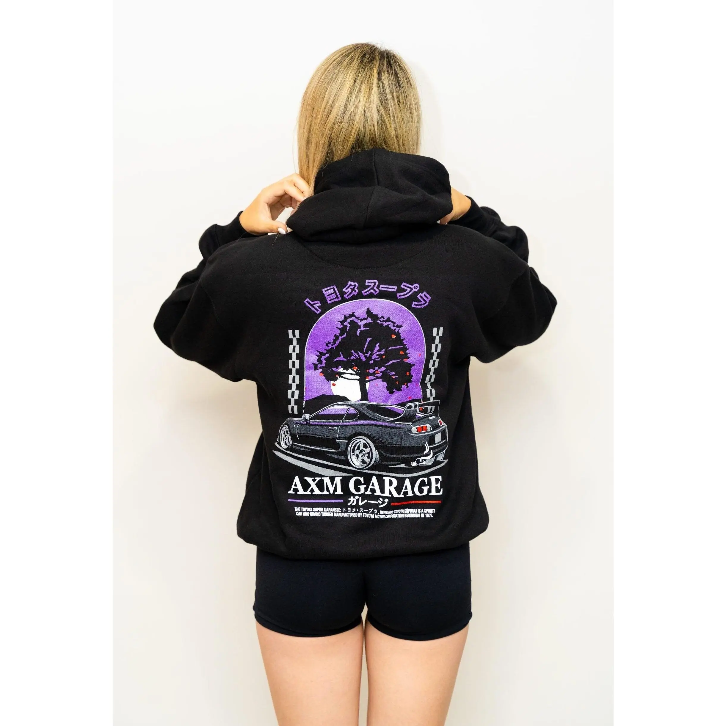 AXM Garage Tokyo Cruise JDM Car Hoodie Supra
