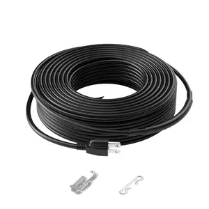 VEVOR Self-Regulating Pipe Heating Cable, Summervibes,Summervibes, 120FT 5W/FT Heat Tape for Pipes, Roof Snow Melting De-icing, Gutter and Pipe Freeze Protection