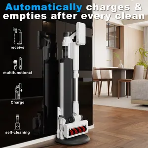 Cordless Stick Vacuum-Lightweight Cordless Vacuum withAuto-Empty System, Portable, Rechargeable, ExclusiveMotorized Hand Tool for Pet Hair