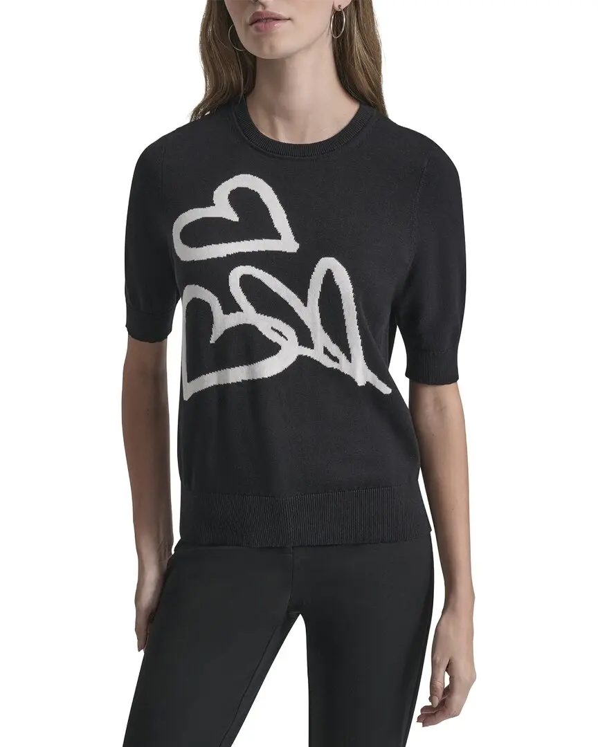 DKNY Graffiti Hearts Sweater