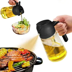 2 in 1 Olive Oil Dispenser and Oil Sprayer Bottle for Kitchen, Kitchen Gadgets Accessories, Kitchen Utensils