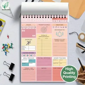 1 Pack, Daily Planner, Daily Planner, To-Do Notebook: with Multiple Functional Sections, Spiral-bound, Daily Planner Notebook - Task List Organizer Calendar - Work Notes and To-Do Organizer Productivity Planner 5.5x8.3inch