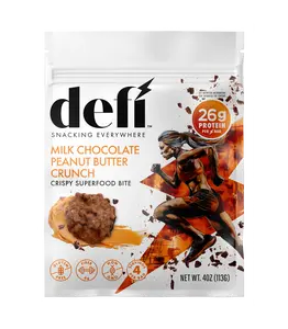 DEFI Milk Chocolate Peanut Butter Crunch Crispy Superfood Bite
