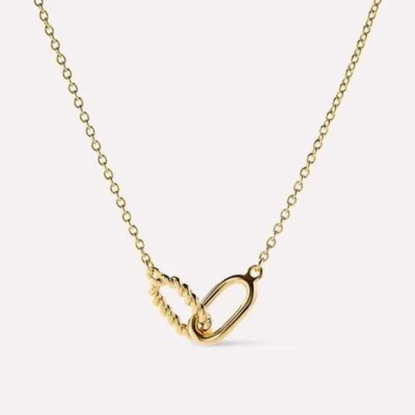 Interlocked Titanium Steel Necklace