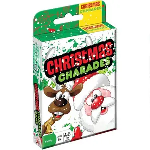 Christmas Charades Card Game for Families & Kids | Holiday Party Game for 4+ Players | 210 Fun Christmas-Themed Charades | Family Game Night, Classroom, Xmas Party Activities, Stocking Stuffer, Ages 8+, gifts for kids, winter break games