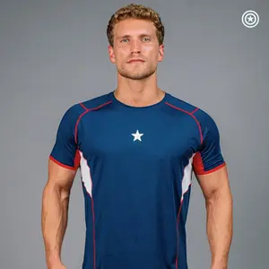 SuperX x CAPTAIN AMERICA Performance Short Sleeve