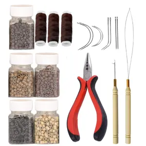 2515Pcs 5.0 mm Silicone Lined Micro Links Rings Hair Extensions Beads Silicone Lined Beads for Human Hair Extensions and Feather Extensions - Home Improvement.