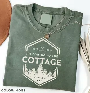 Coming to the cottage cotton shirt, Cozy cabin, Heated Rivalry shirt, funny shirt, outdoors shirt