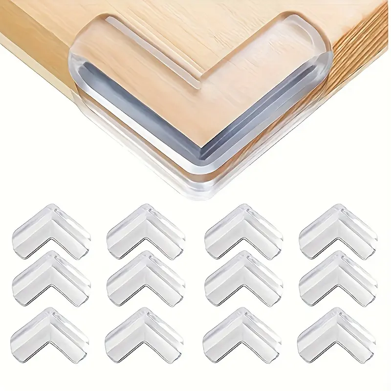 36/24/12pcs clear safety corner guard Corner Protectors for table furniture and glass cabinet high viscosity gel eco-friendly material hardware protection