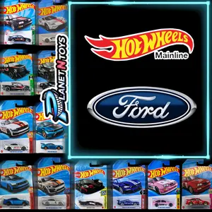 Hot Wheels Ford Mainline 1:64  (American Power, Mustang, Shelby, Escort) Diecast Assorted Muscle Cars