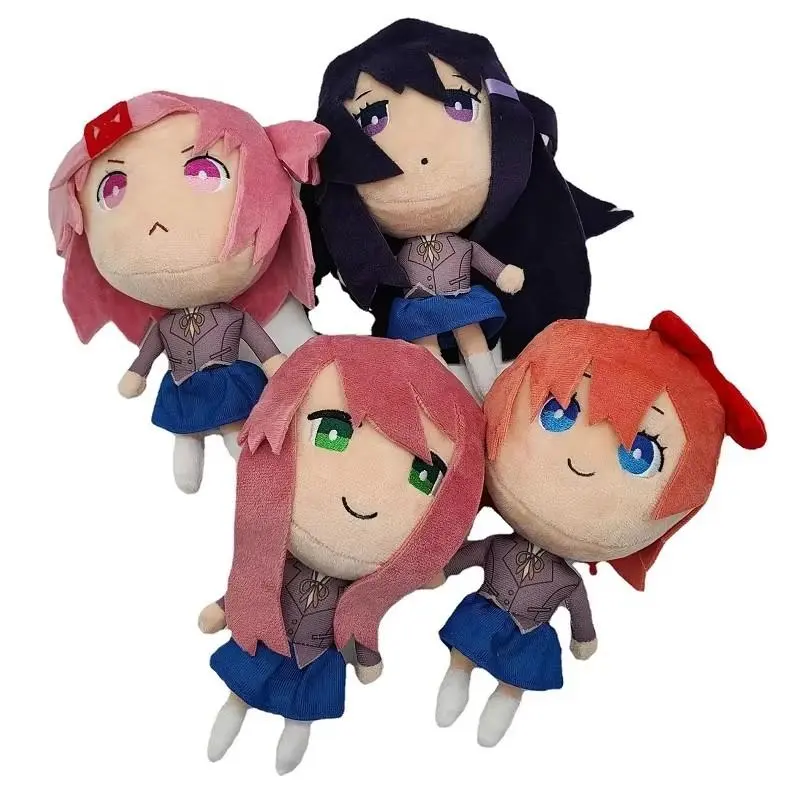 20cm Doki Doki Literary Club Stuffed Animal Collectibles, Soft Cuddly Gift Plush Toys for Anime Cosplay - Monika, Natsuki, Sayori, Yuri Dolls (Toys & Hobbies, Classic & Novelty, Stress Relief)