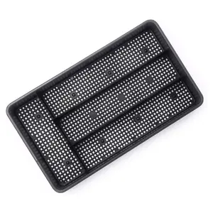 Small Cutlery Silverware Kitchen Drawer Organizer Tray Black Compact Design for Organizing Small Utensils