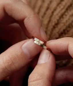 Trust God Engraved Ring - Christian Ring