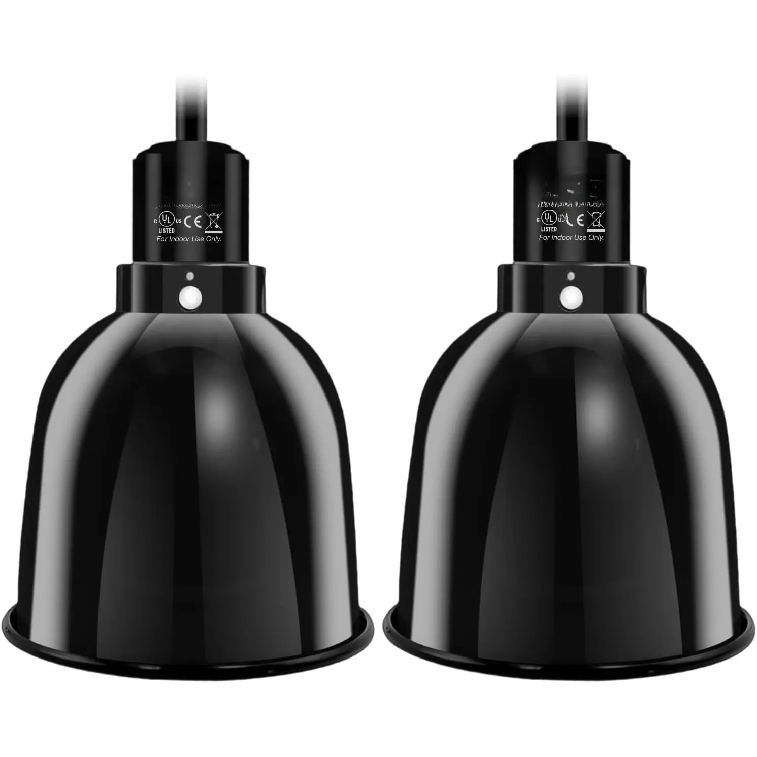 Reptile Light Fixture, 2-Pack 5.5'' Deep Dome for Reptile Light/Heat Lamp/UVB Light, 5.5 Inch Light Reflector Dome