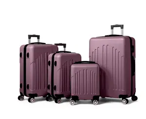 Hardside Lightweight Spinner Rose Gold 3 Piece Luggage Set with TSA Lock