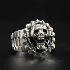 Bizarre Adventure cosplay ring Killer Queen Epaulet Skull Ring - Yoshikage Cosplay Jewelry