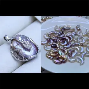 Pearl pendant+[live opening] Min 1 Moon as gift