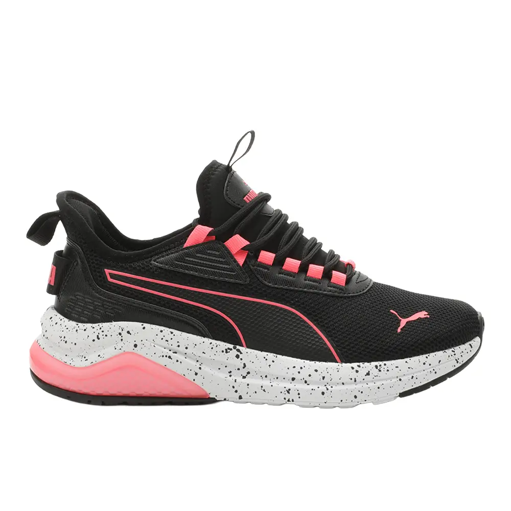 PUMA Womens Amplifier Speckle Lace Up Sneakers Shoes Casual - Black PUMA Womens Amplifier Speckle Lace Up Sneakers Shoes Casual - Black