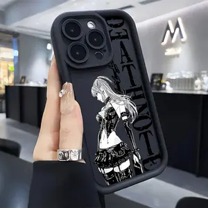 Anime Death Note Protective Phone Case Suitable for iPhone 17 16e 16 15 14 13 12 11 Mini Pro Max Air X XR XSMAX 8 7 Plus Anti Fall Soft TPU Back Cover Protection