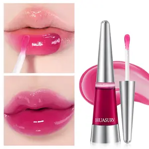 Huasurv Charming Volumizing Lip Oil Balm, Hydrating Glossy Tinted Lip Oil, Long-Lasting Natural Plump Lips Care, Moisturizing Lip Makeup, Lip Volumizer Hs5069-05