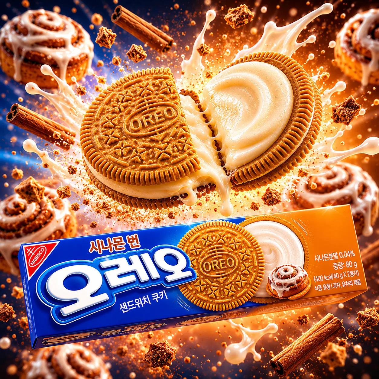 Oreo Cookie Cinnamon Bun (CHINA)