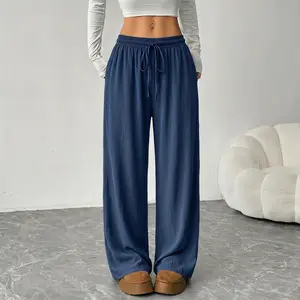Women’s summer breathable, comfortable casual long pants — new fashion, versatile loose wide-leg trousers for everyday wear